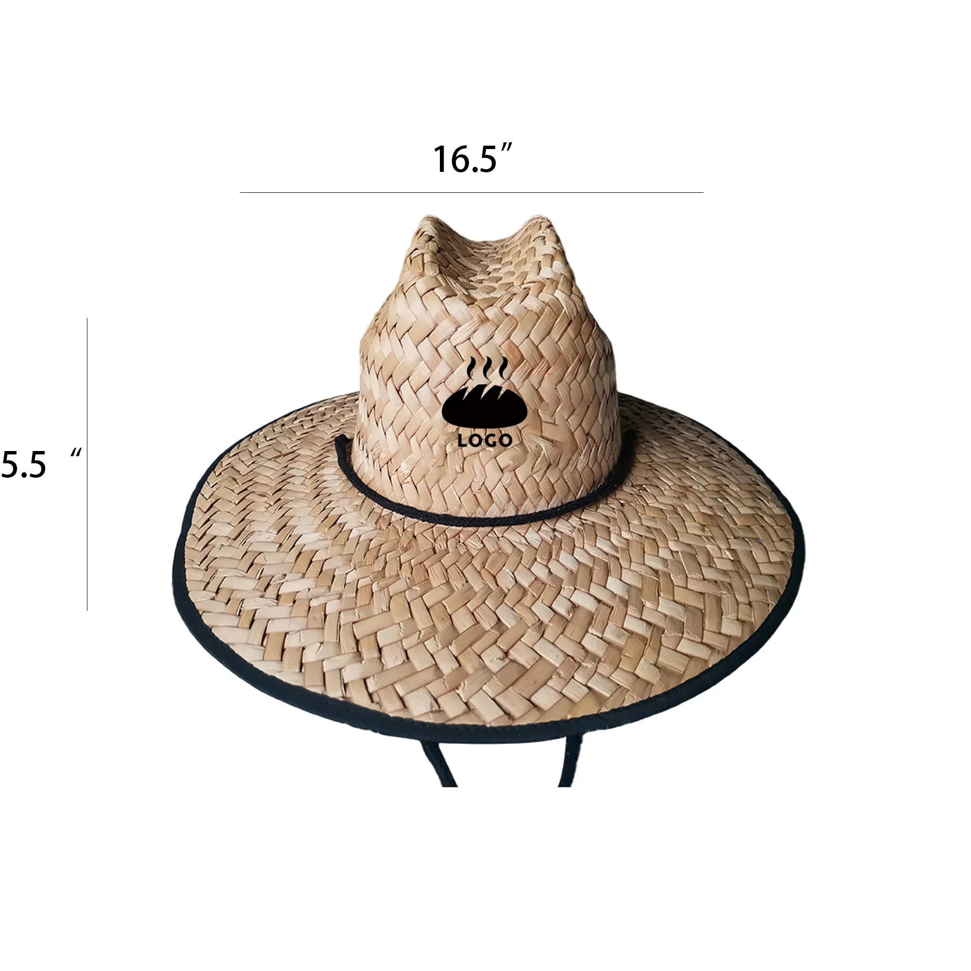 Large Birm Lifeguard Straw Hat 2