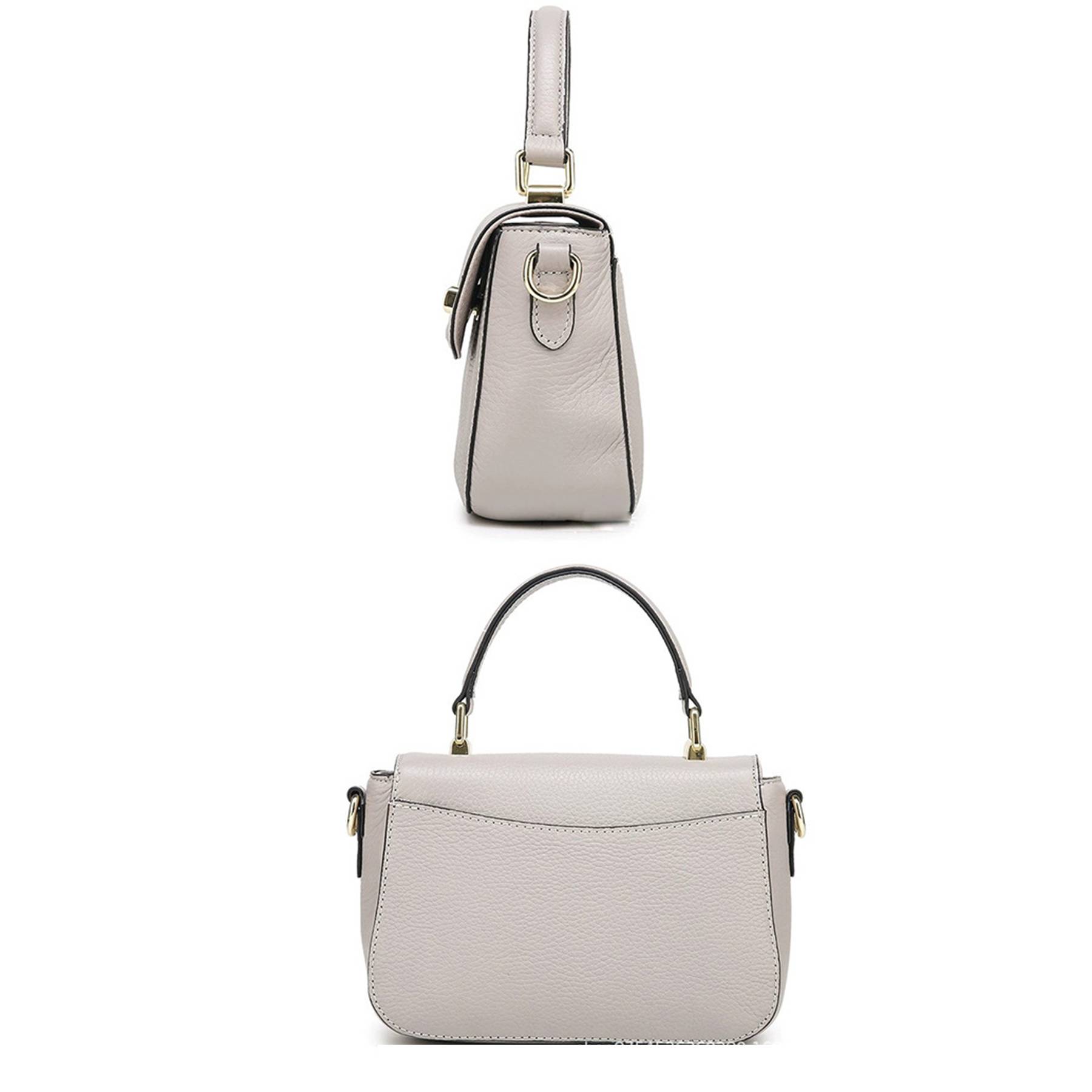 Women's Genuine Leather Top Handle Crossbody Purse 6