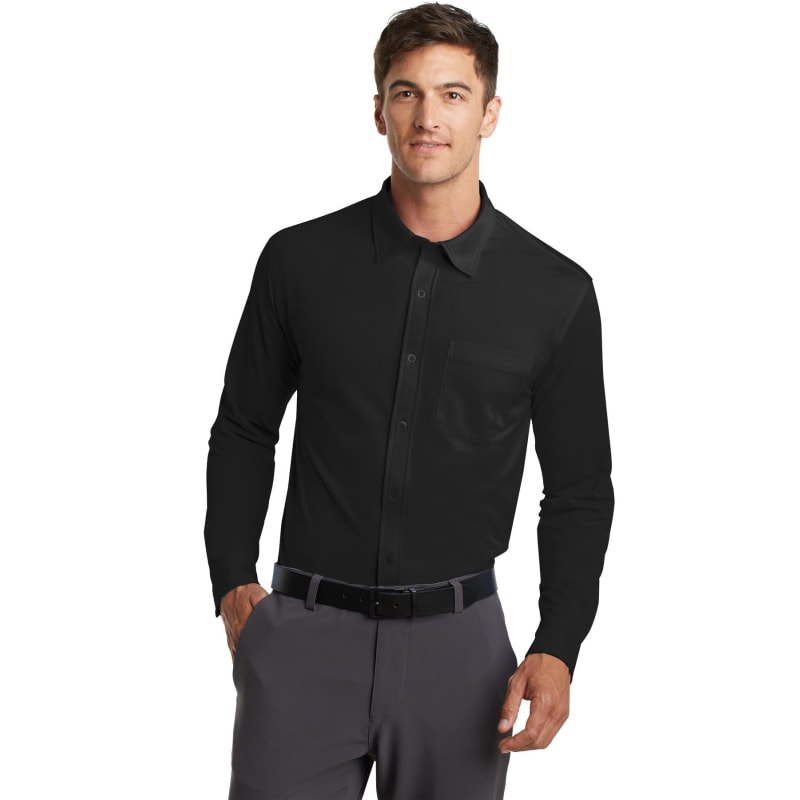 Port Authority Dimension Knit Dress Shirt. 5