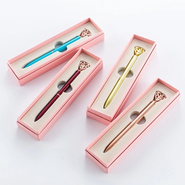 Heart Shaped Metal Ballpoint Pen 5