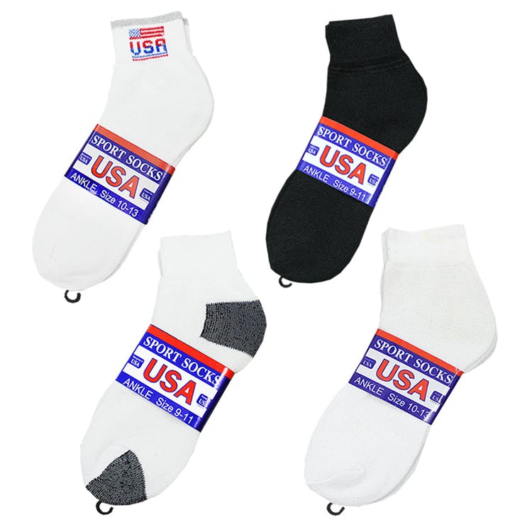 Men's Irregular Ankle Socks Assorted XL 3pk 1