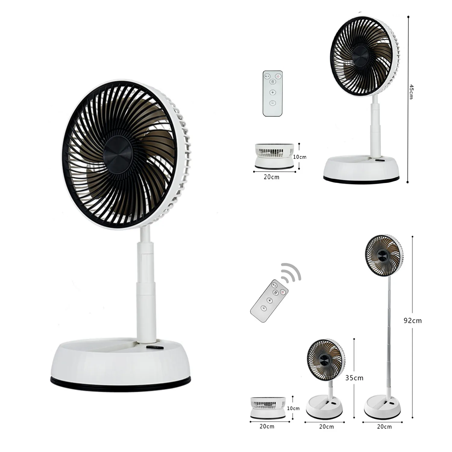 Retractable Dual-Purpose Silent Fan 2