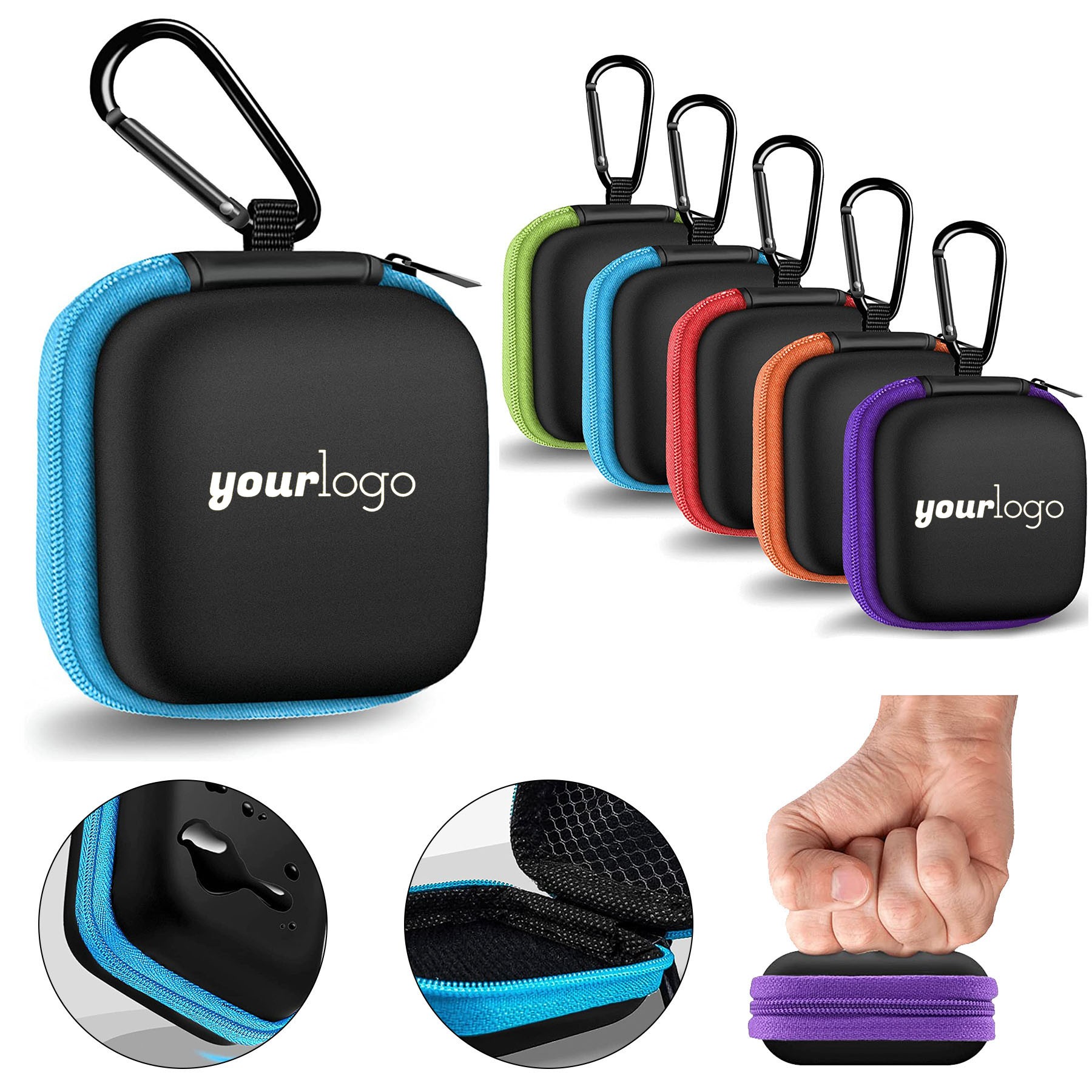 Square Earbud Case