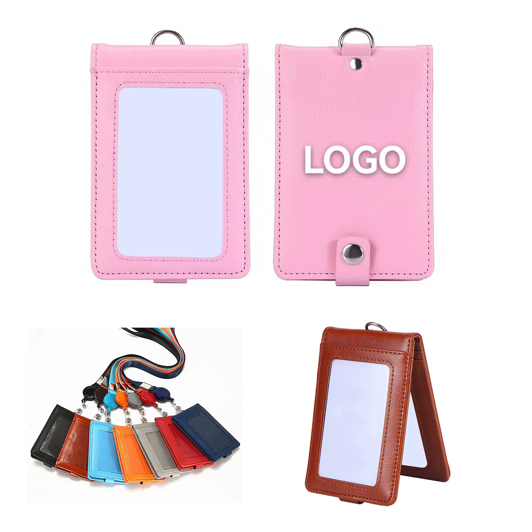 PU Leather Multi-layerBadge Holder 2