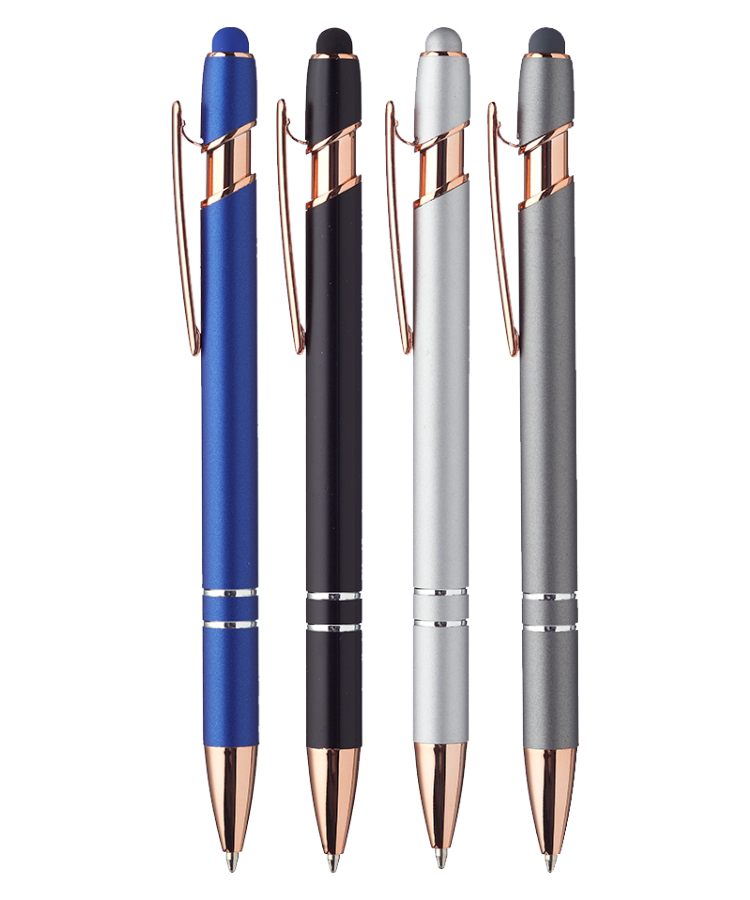 Union Printed - Majesty Stylus Pen with Rose Gold Trim 2