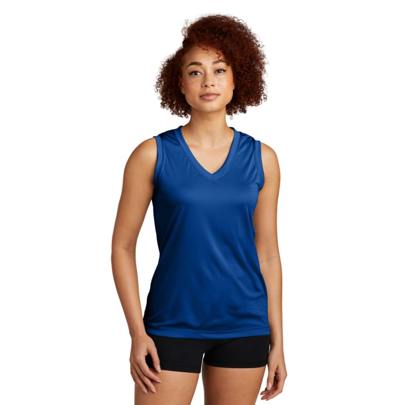 Sport-Tek Women's Sleeveless PosiCharge Competitor V-Neck Tee. 31