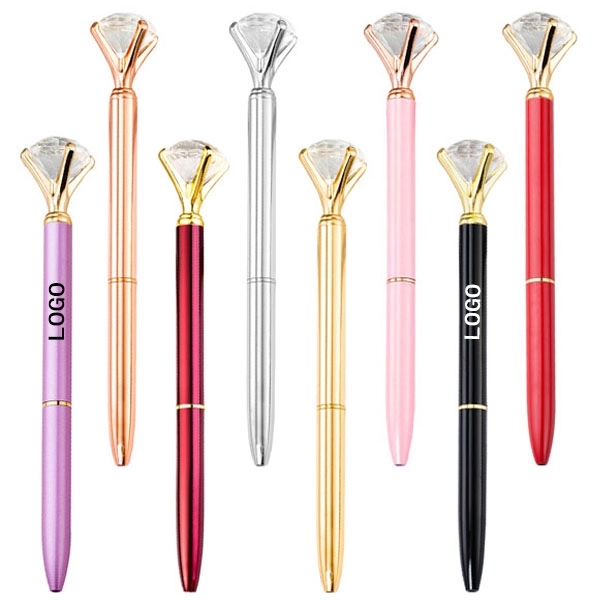 Big Crystal Diamond Metal Ballpoint Pen 11