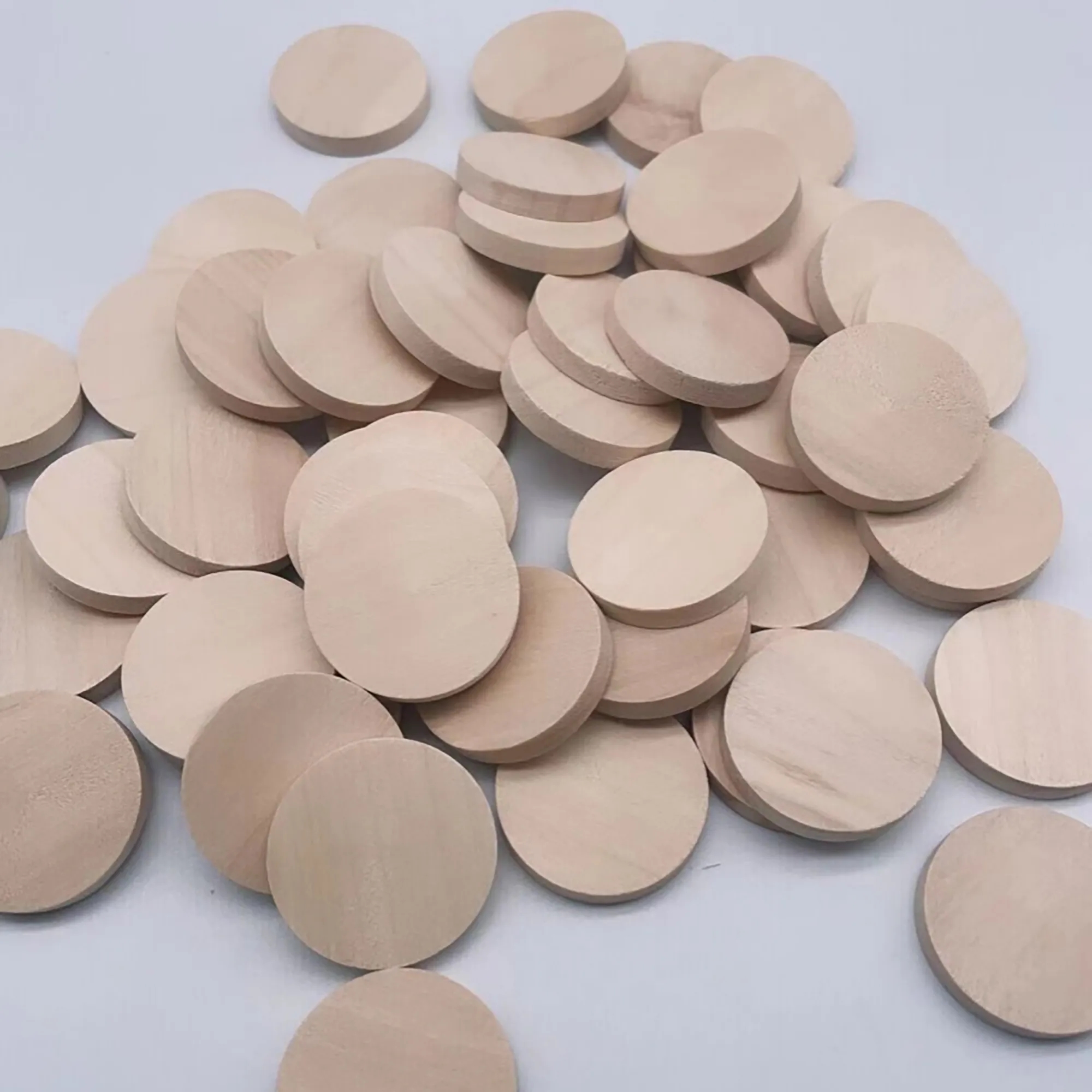 Custom Wooden Round Token Chip MOQ 500pcs 2