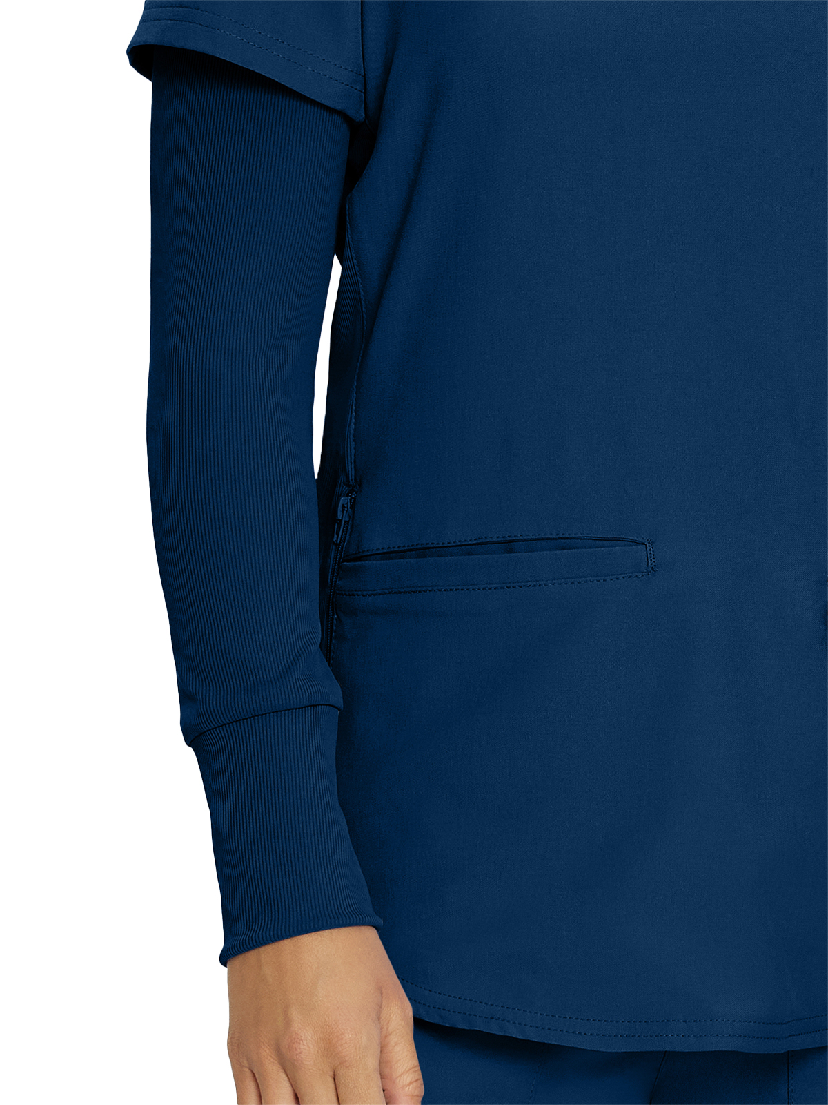 Landau - Forward - Women's One-Pocket Long-Sleeve Crew Neck Underscrub Tee 3