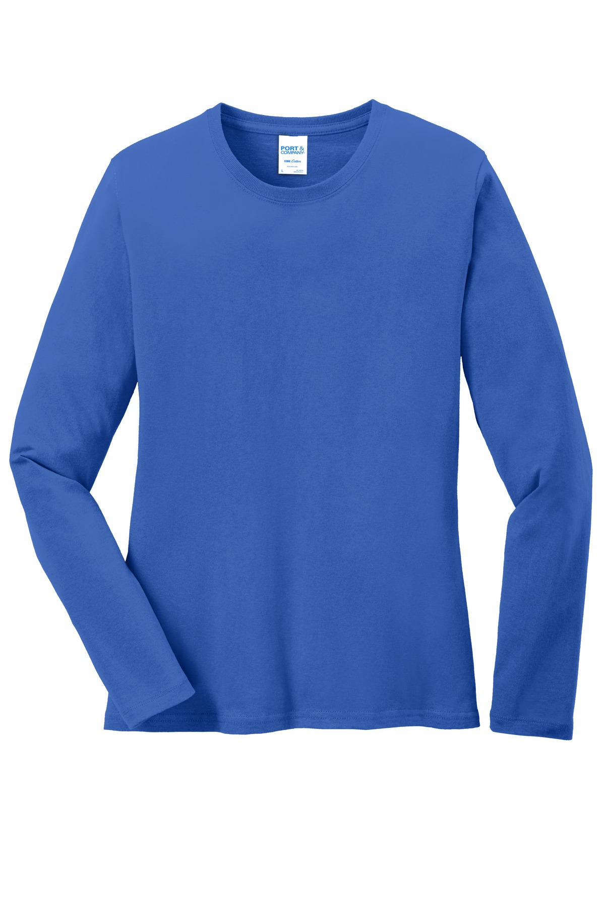Port & Co Women's Long Sleeve Core Cotton Tee. LPC54LS 91