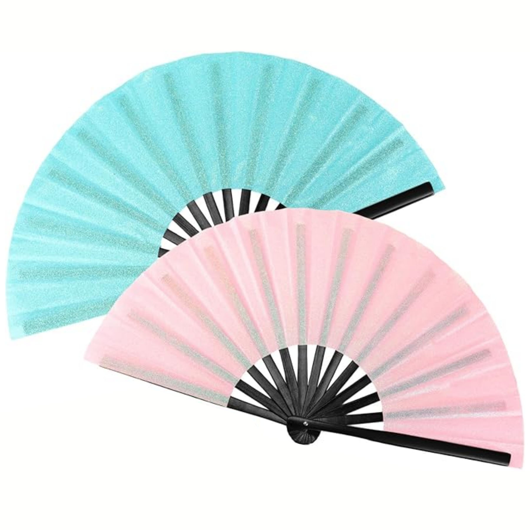 Large Folding Hand Silk Fan 4