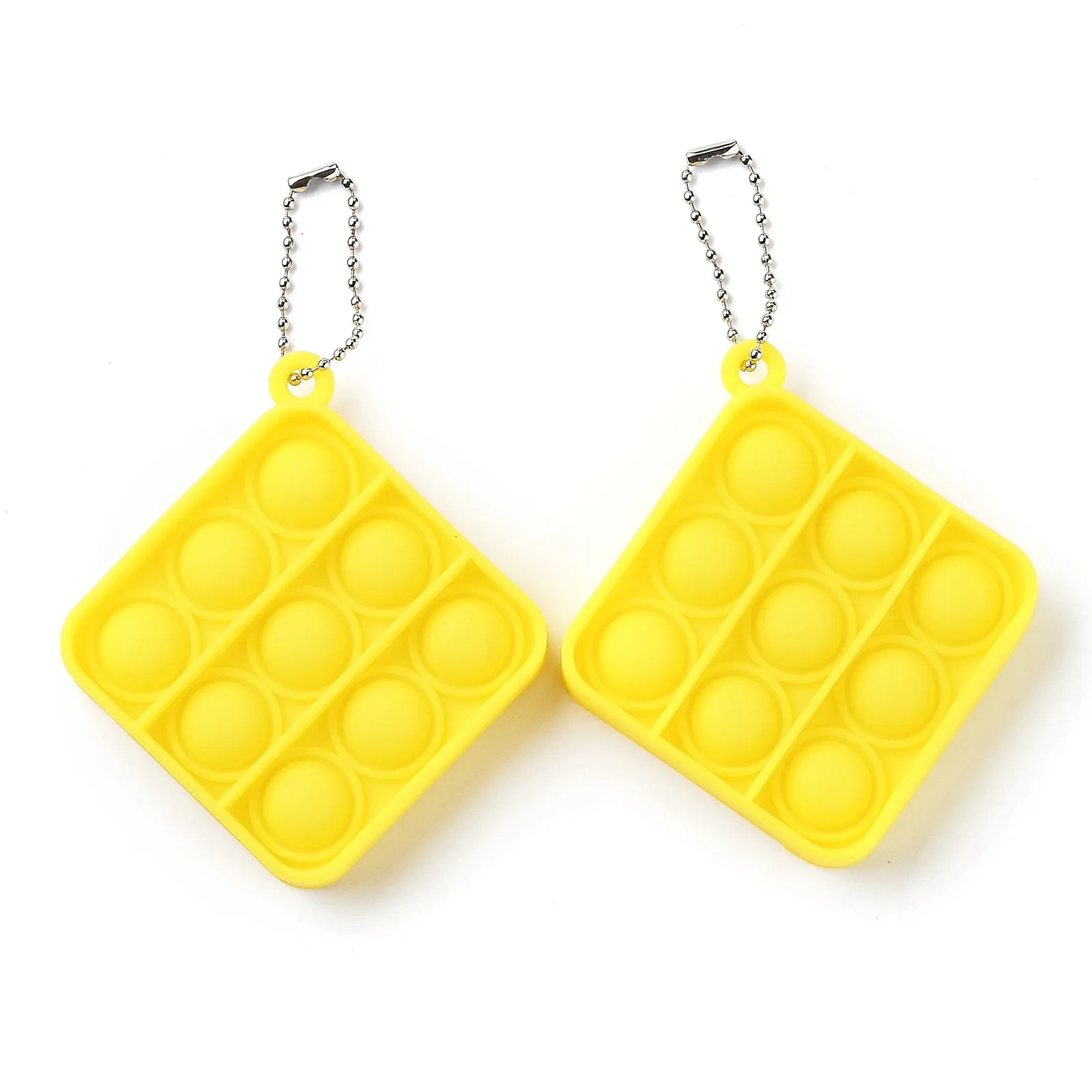 Mini Square Push Pop Bubble Toy Keychain 4