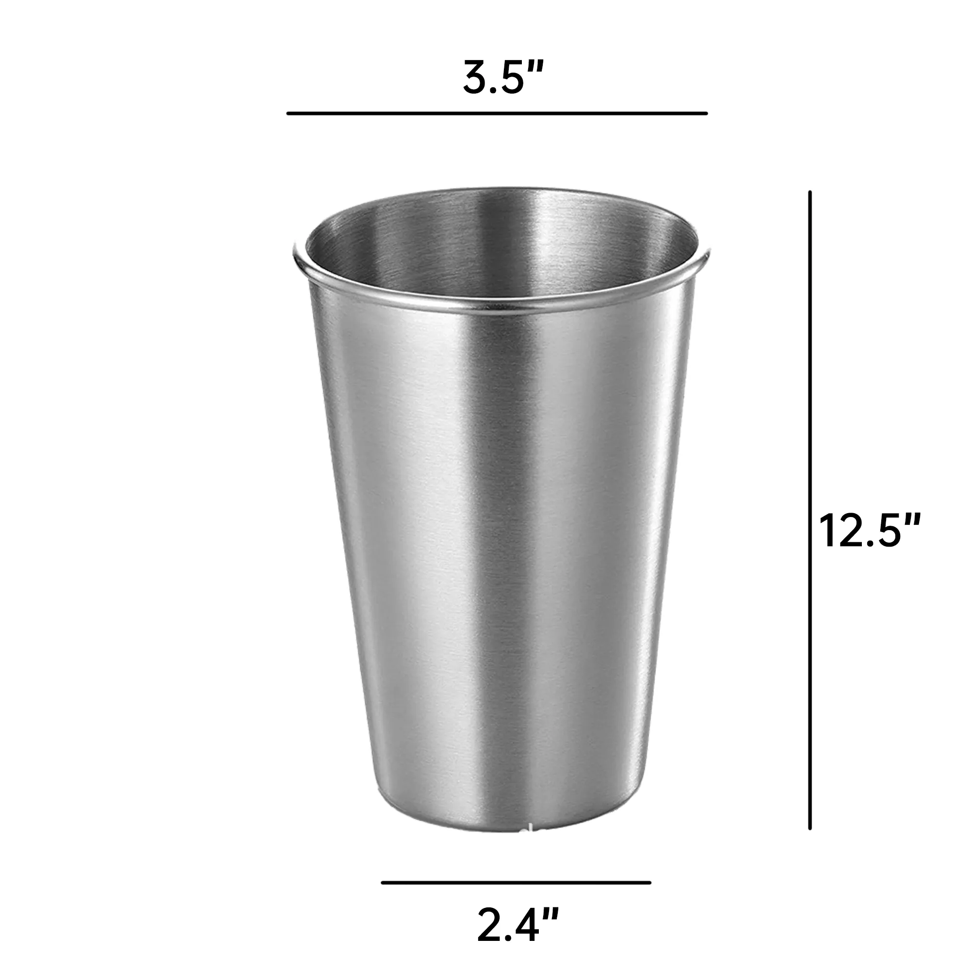 Custom 16 oz Stainless Steel Pint Cup 4