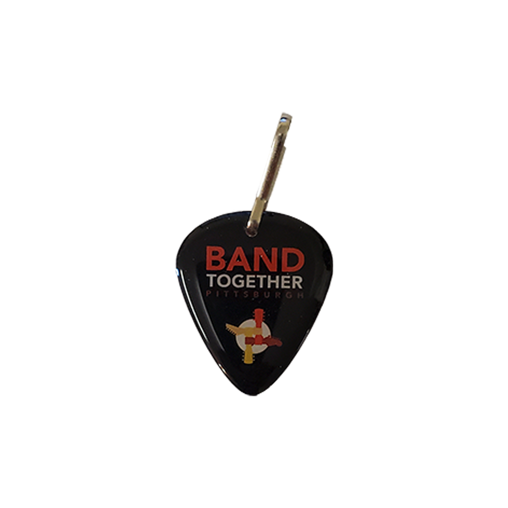 Novelty Pick with Double Sided Imprint with Zipper Pull Attachment 3