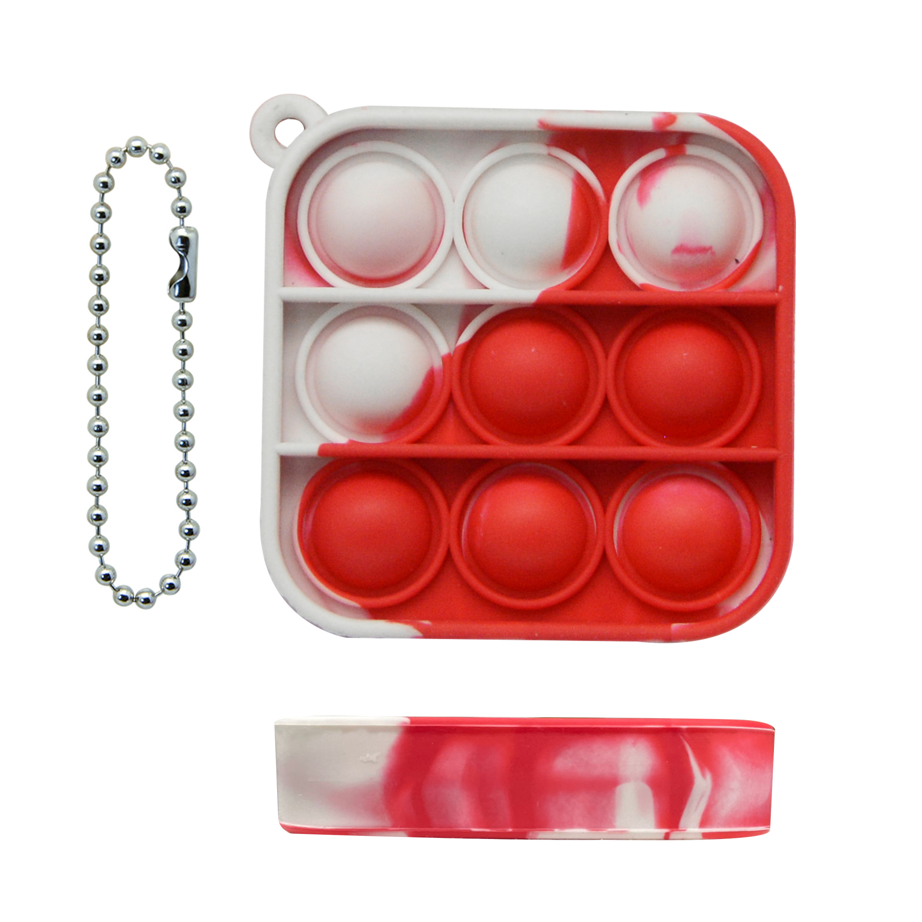 Mini Square Bubble Fidget Keychain 8