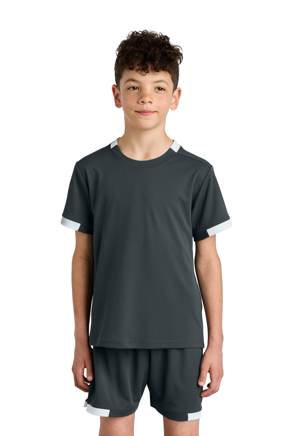 Sport-Tek Youth Club Short Sleeve Crew YST440 86