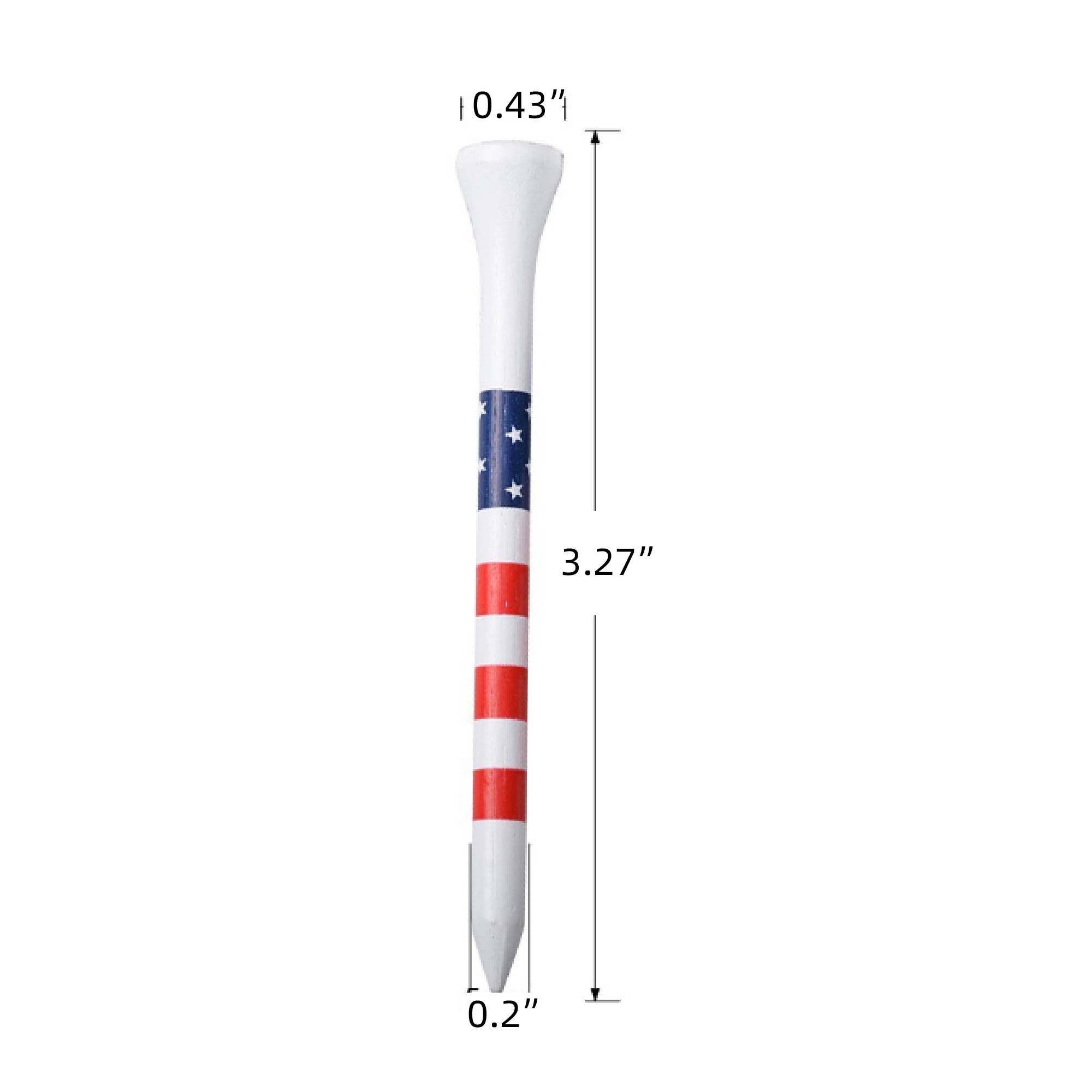 MOQ 10 pcs 3.27 inches Golf Tee 3