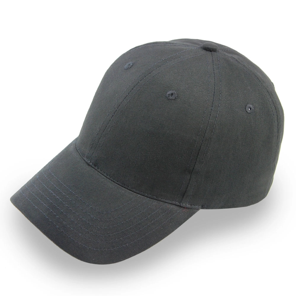6 Panel Structured Classic Baseball Cap Cotton Twill