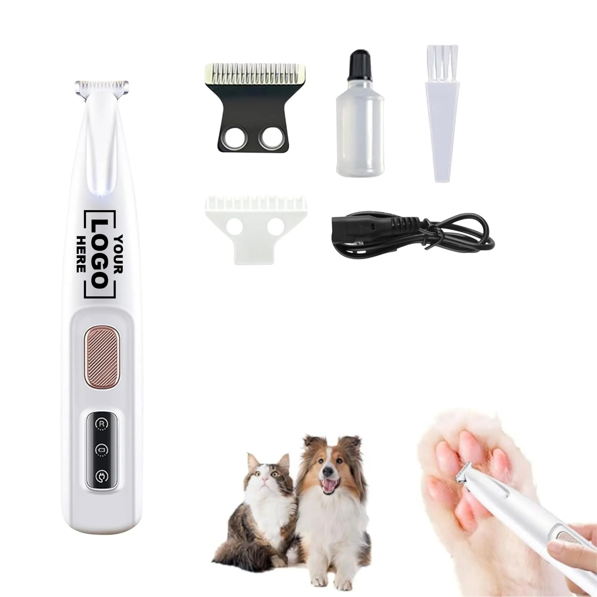 Waterproof LED Lighting Pet Shaver