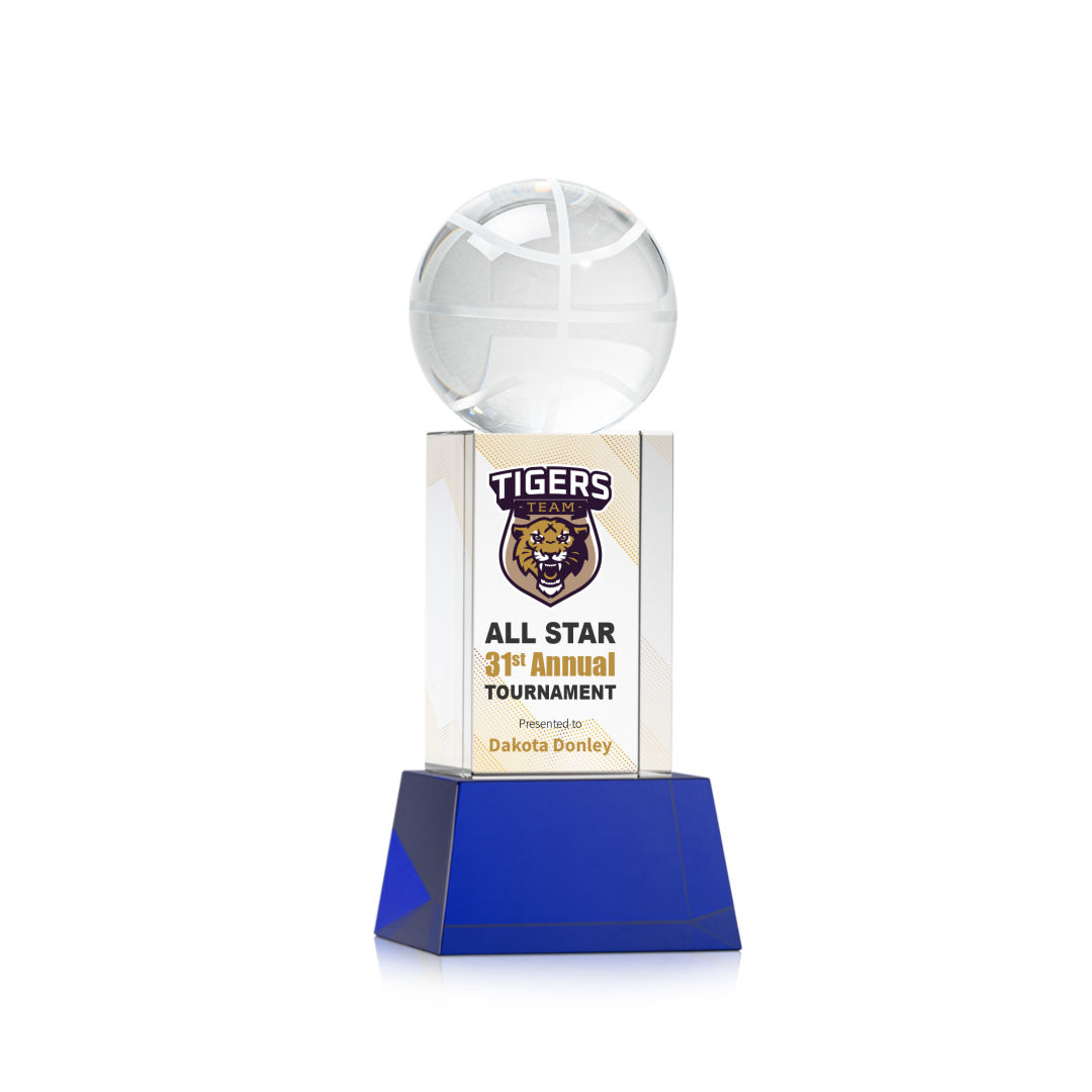 Basketball VividPrint™ Award on Belcroft - Blue 13