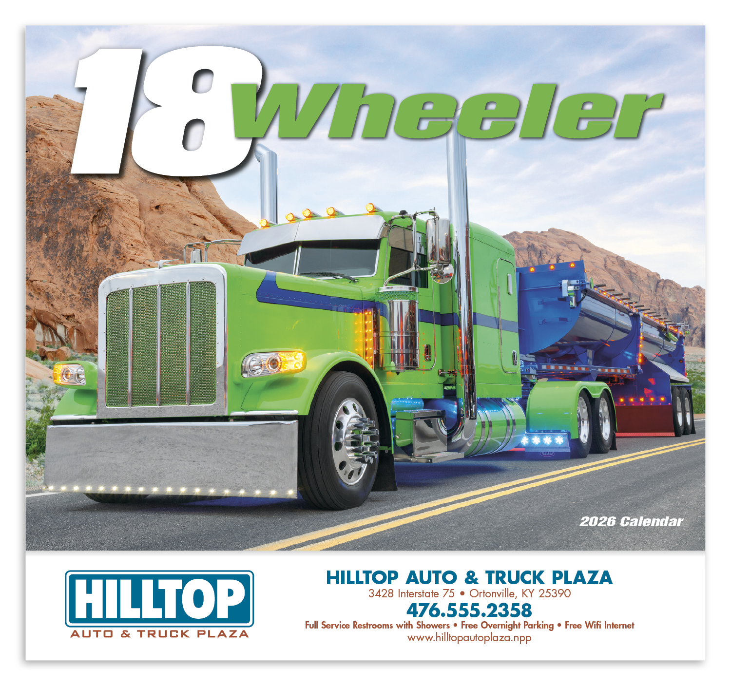 HotLine® Products 18-Wheeler Wall Appointment Calendar - Stapled 43