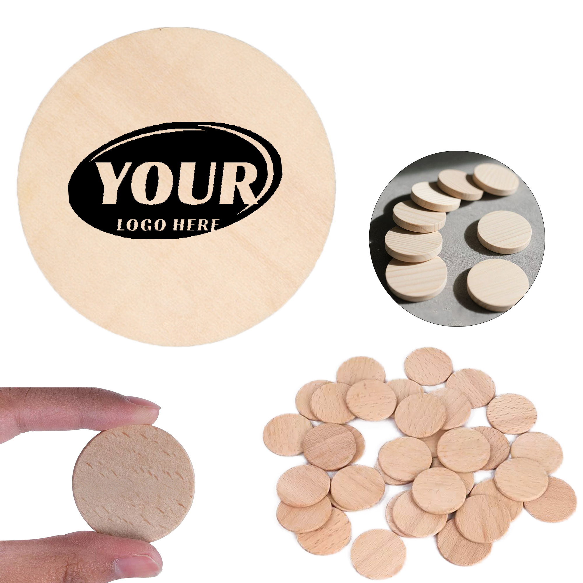 Wooden Promotional Coin 2