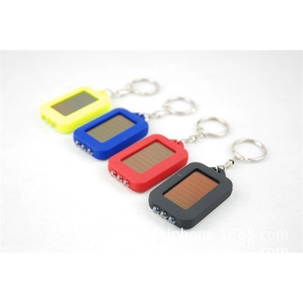 Solar Flashlight Key Chain 1