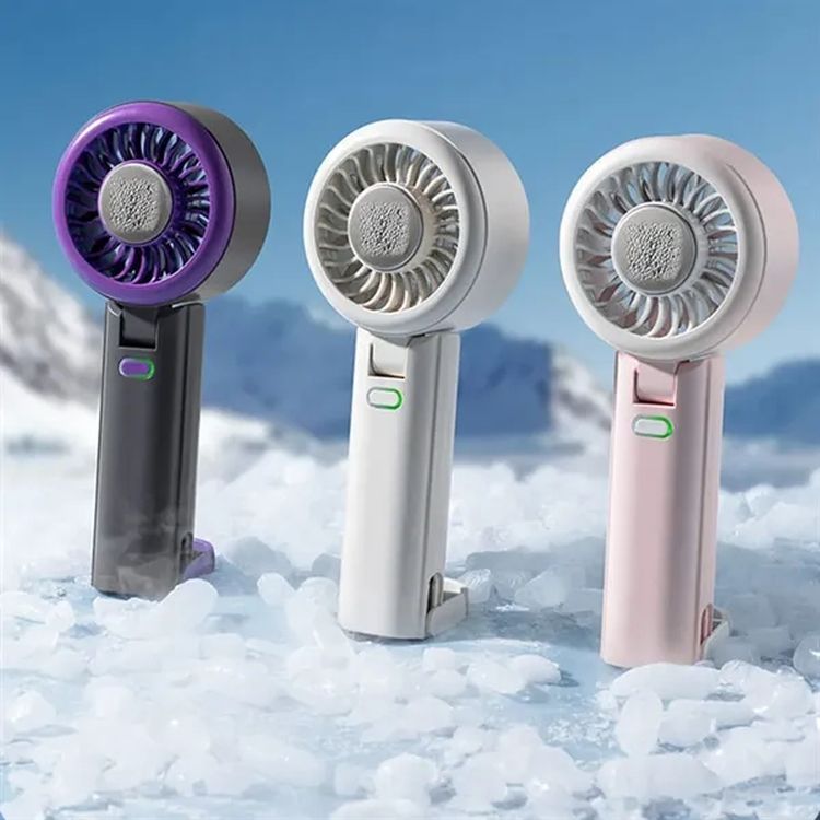 Mini Portable Ice-Cooling Hand Fan with Lanyard 3