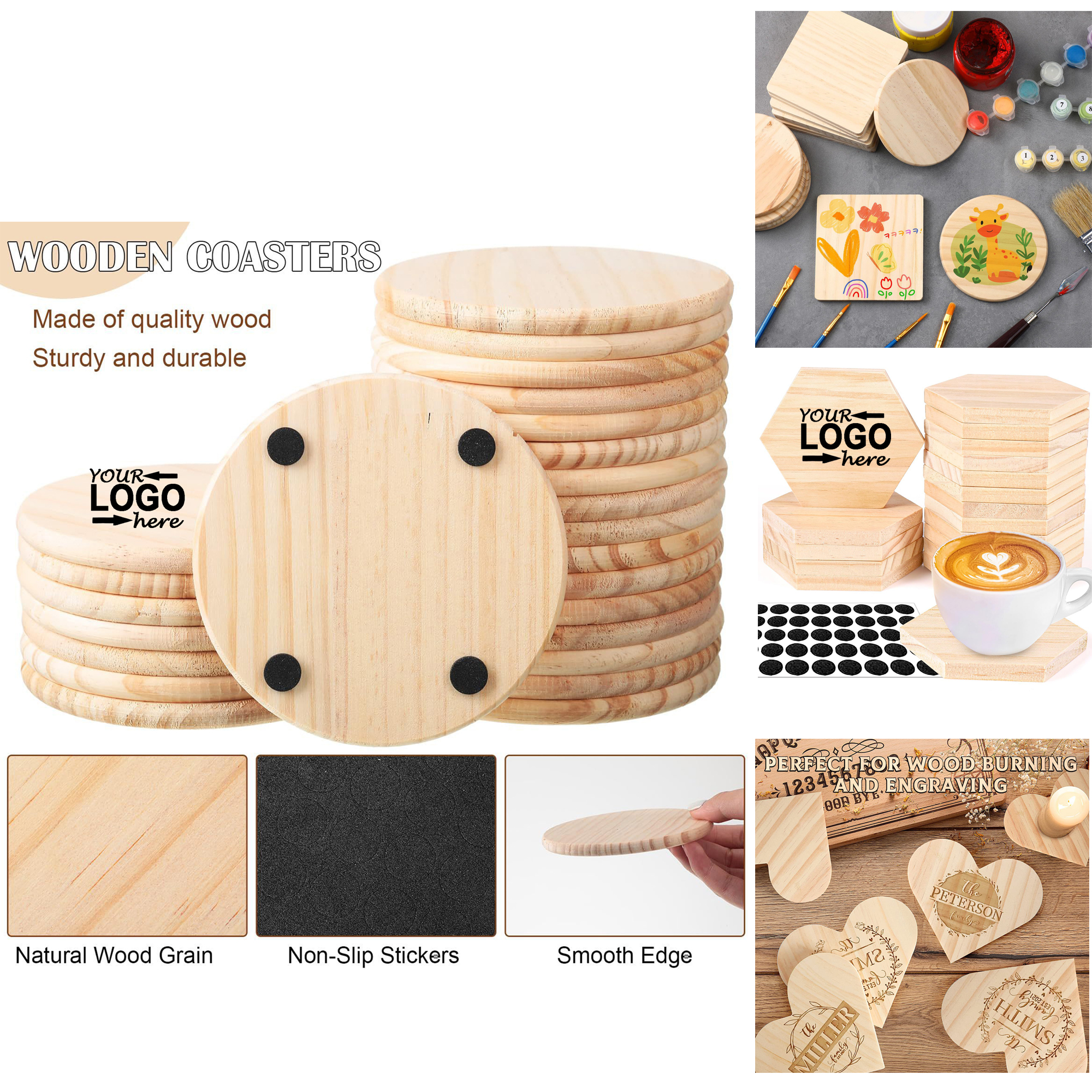 Wooden Coasters 3