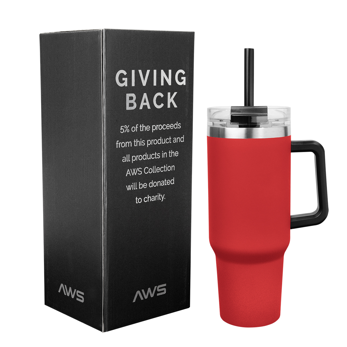 40 Oz. AWS Intrepid Stainless Steel Tumbler 19