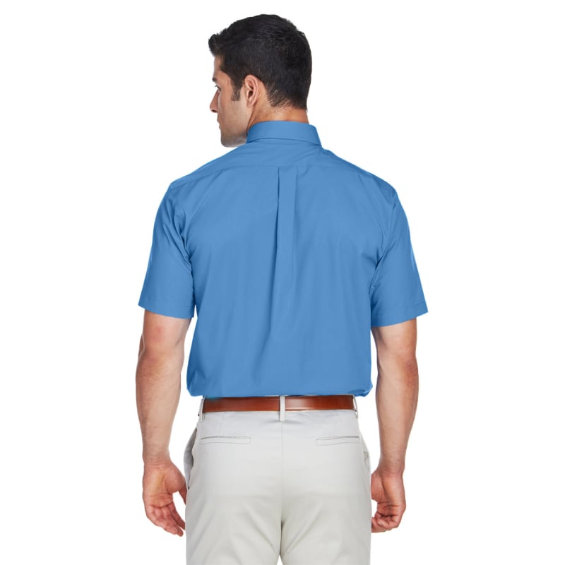 Devon & Jones Men's Crown Woven Collection™ Solid Broadcloth Short-Sleeve Shirt 1