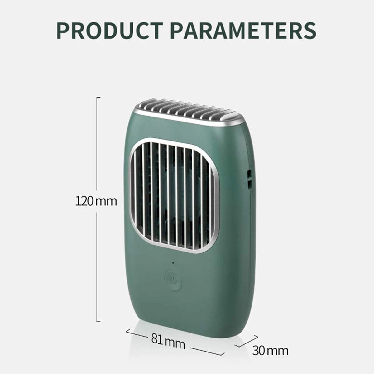 Custom Mini Silent Portable Rechargeable Hanging Neck Fan 3