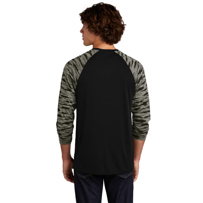 Sport-Tek Drift Camo Colorblock Long Sleeve Tee 15