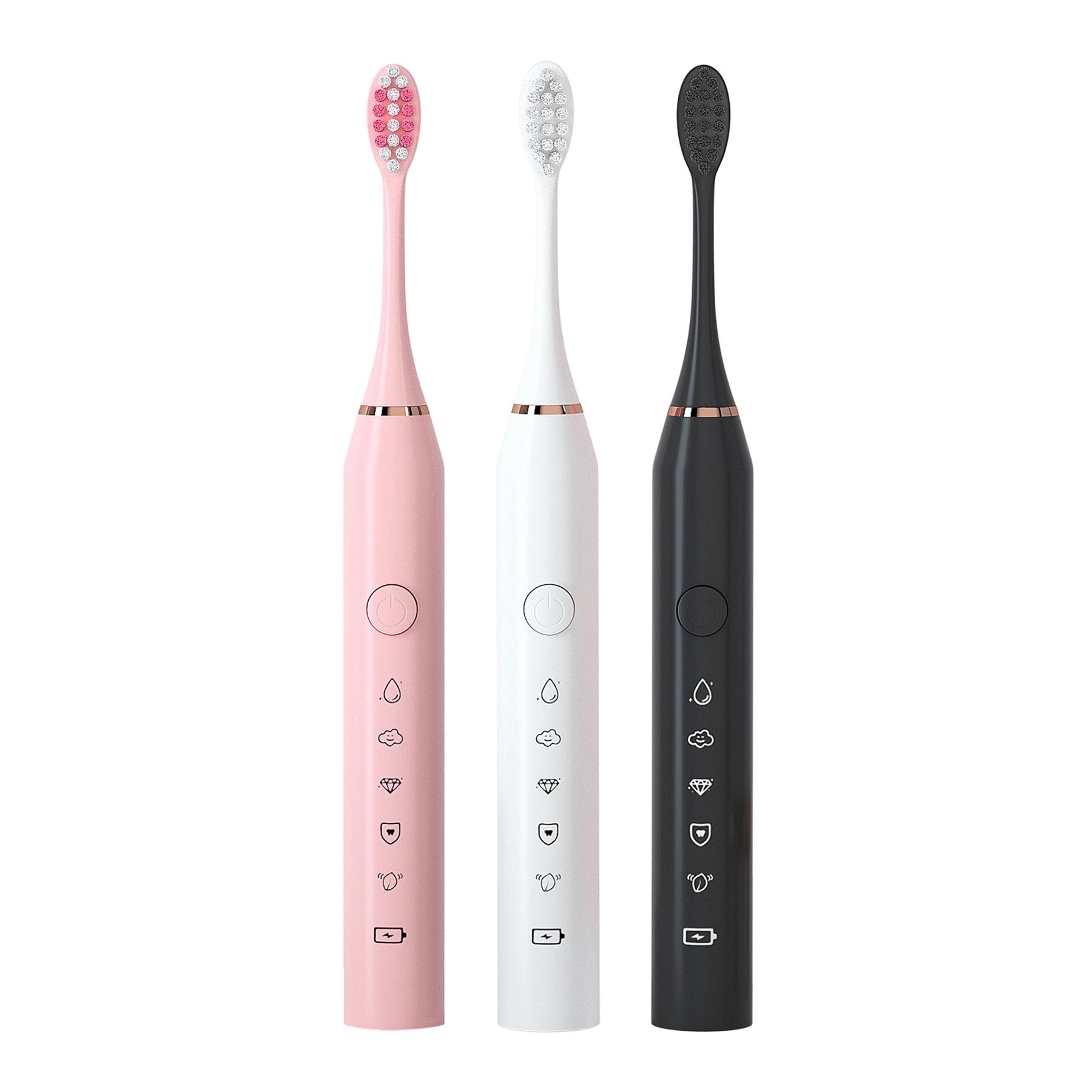 Electric Toothbrush With 3 Heads Rechargeable 6