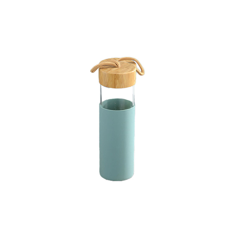 20oz Glass Bottles with StrapLid Silicone Sleeve 4