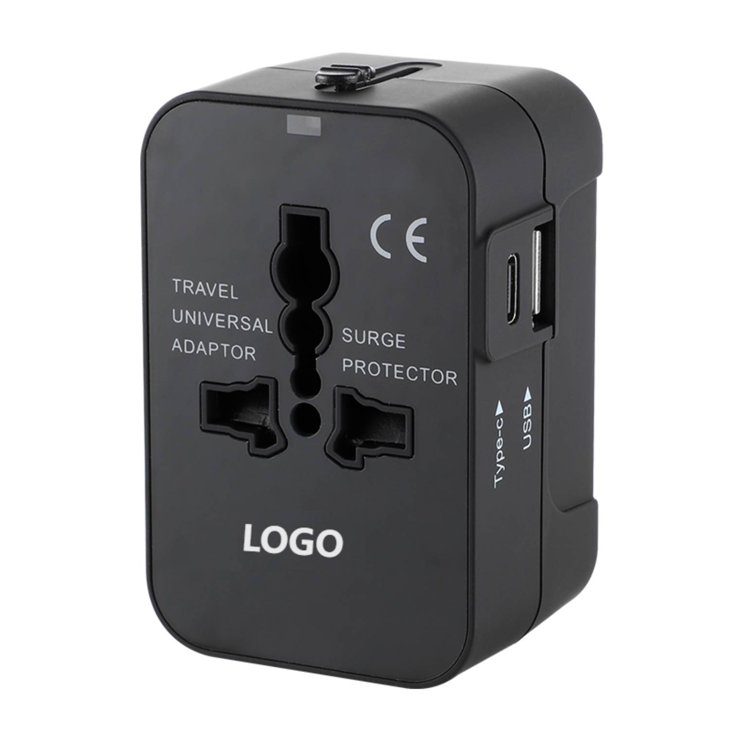 Dual Port Type C USB A Universal Travel Adapter 4