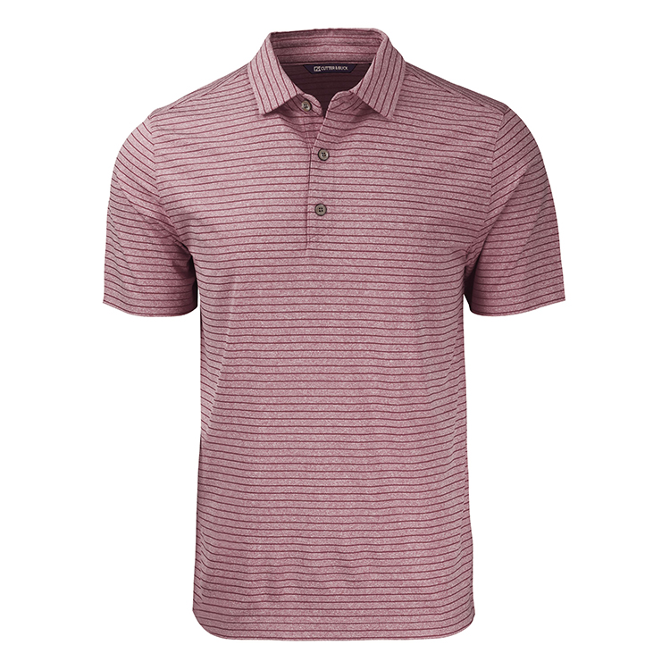 Cutter and Buck Forge Eco Heather Stripe Recycled Polo 7