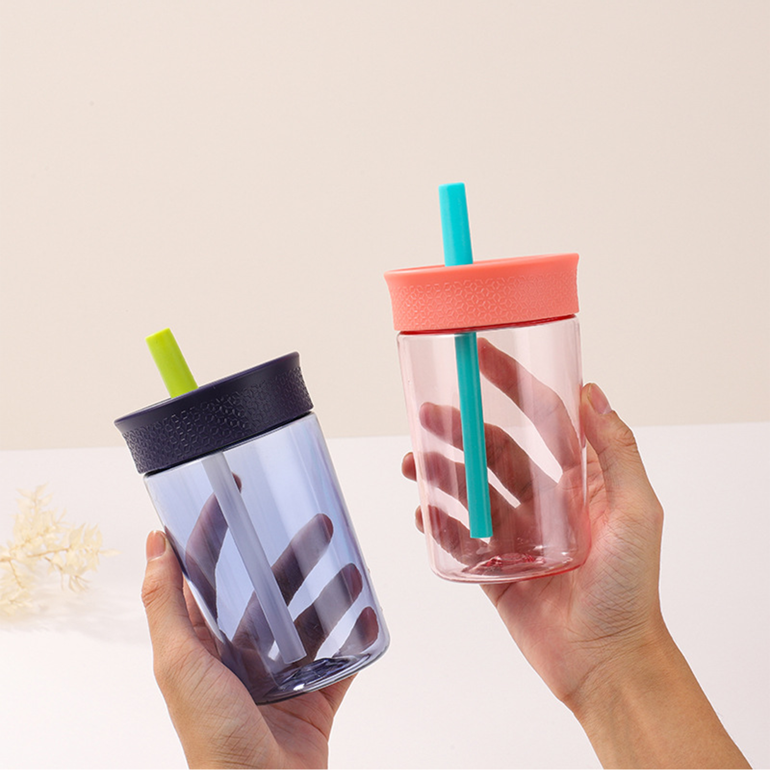 15 Oz Kids Plastic Spill Proof Straw Tumbler 8