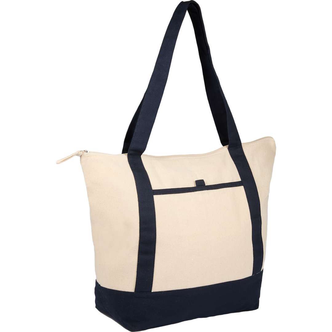 Isle 8oz Organic Cotton Zippered Tote 13