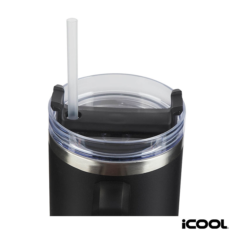 iCOOL® Borrego 40 oz. Double Wall, Stainless Steel Travel Mug with Speaker 3