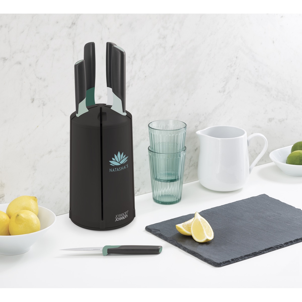 Joseph Joseph® Elevate™ Green Knives Carousel Set 12