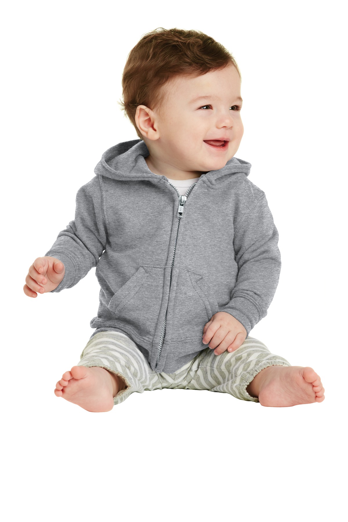 Port & Co Infant Core Fleece Full-Zip Hooded Sweatshirt. CAR78IZH 16