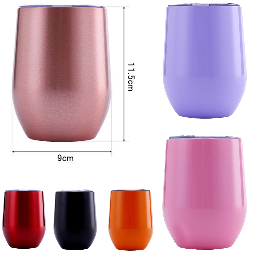 Stainless steel potbelly wine glass 2