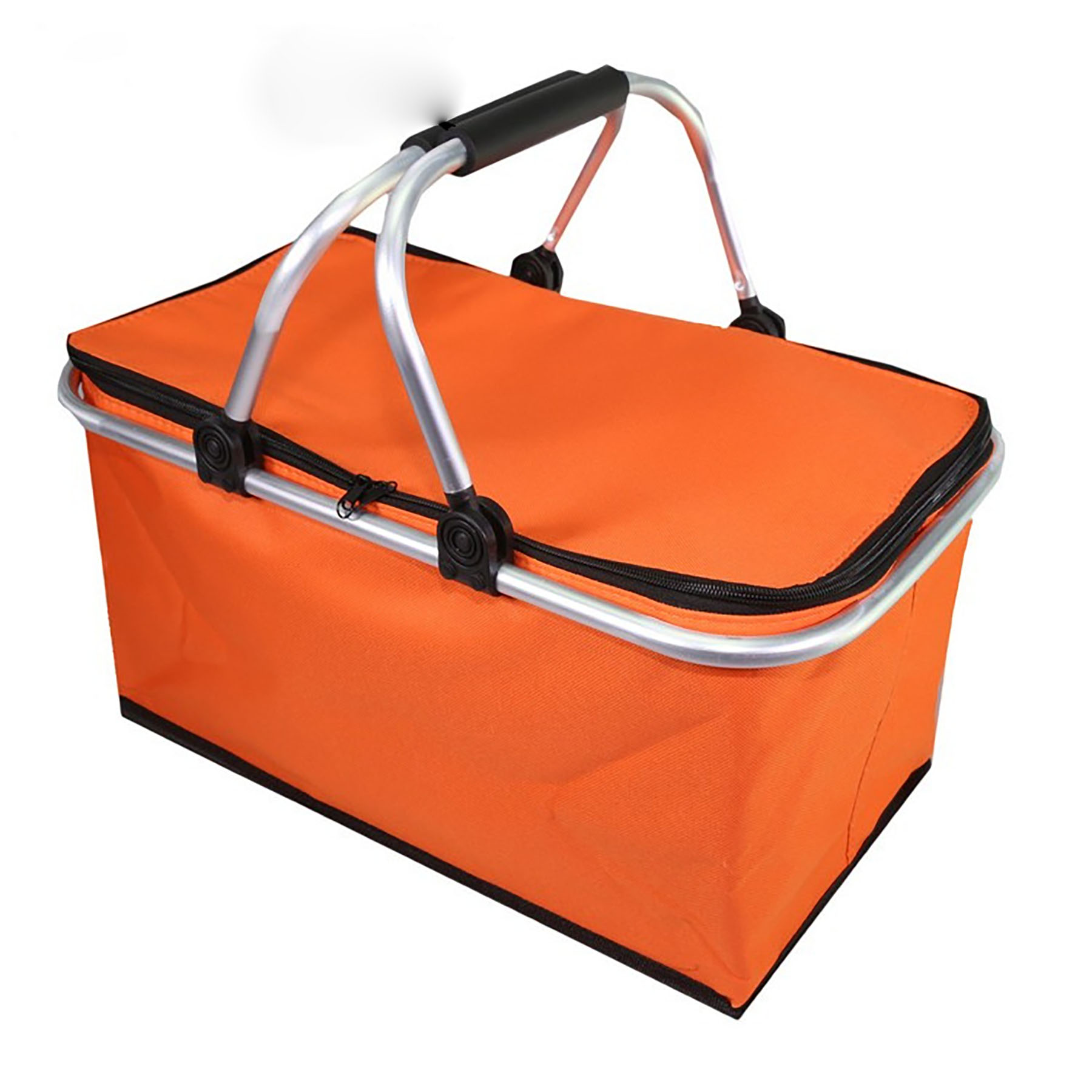 Topline Insulated Foldable Collapsible Picnic Basket w/ Aluminium Carrying Handle 3