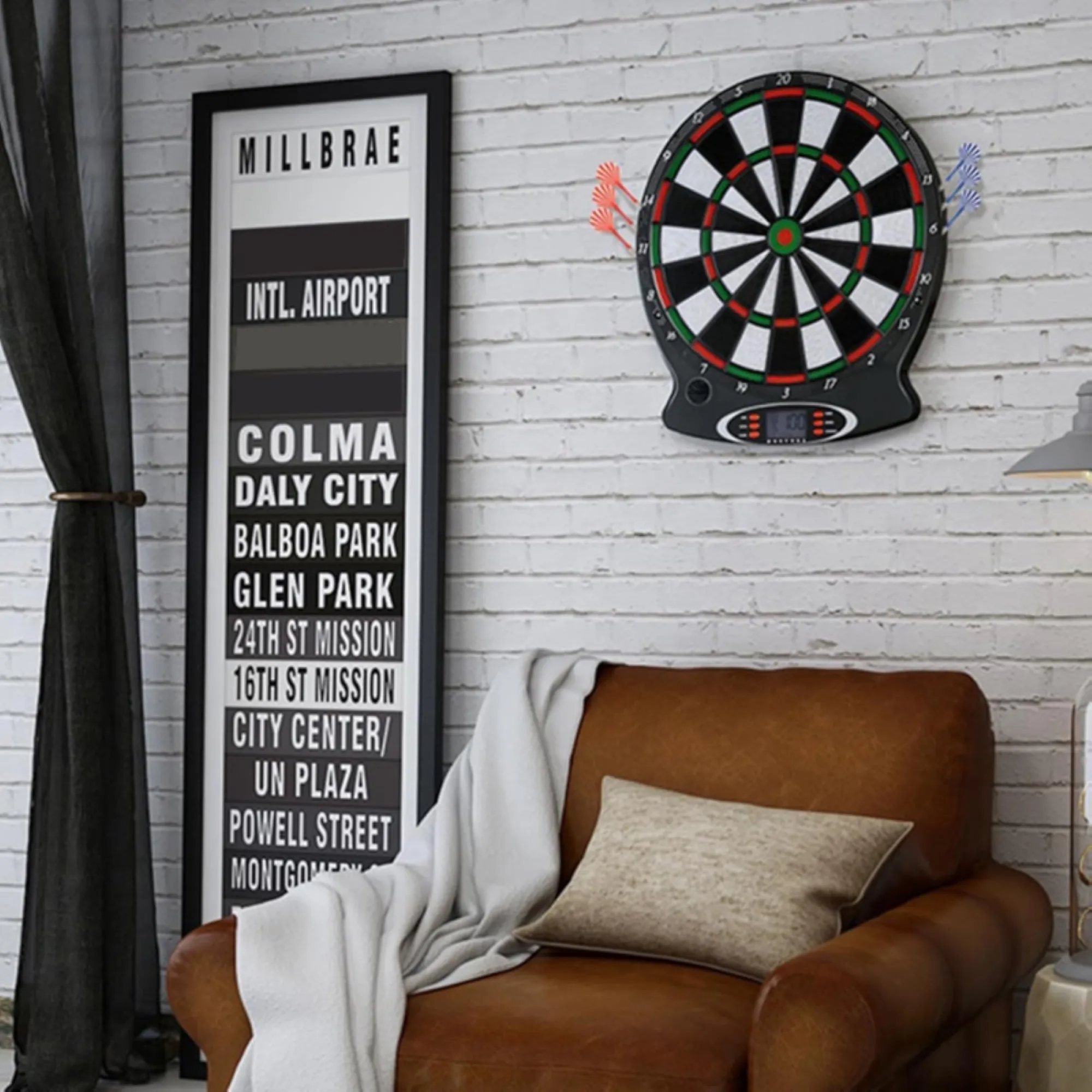 Indoor Automatic Scoring Electronic Dartboard 4