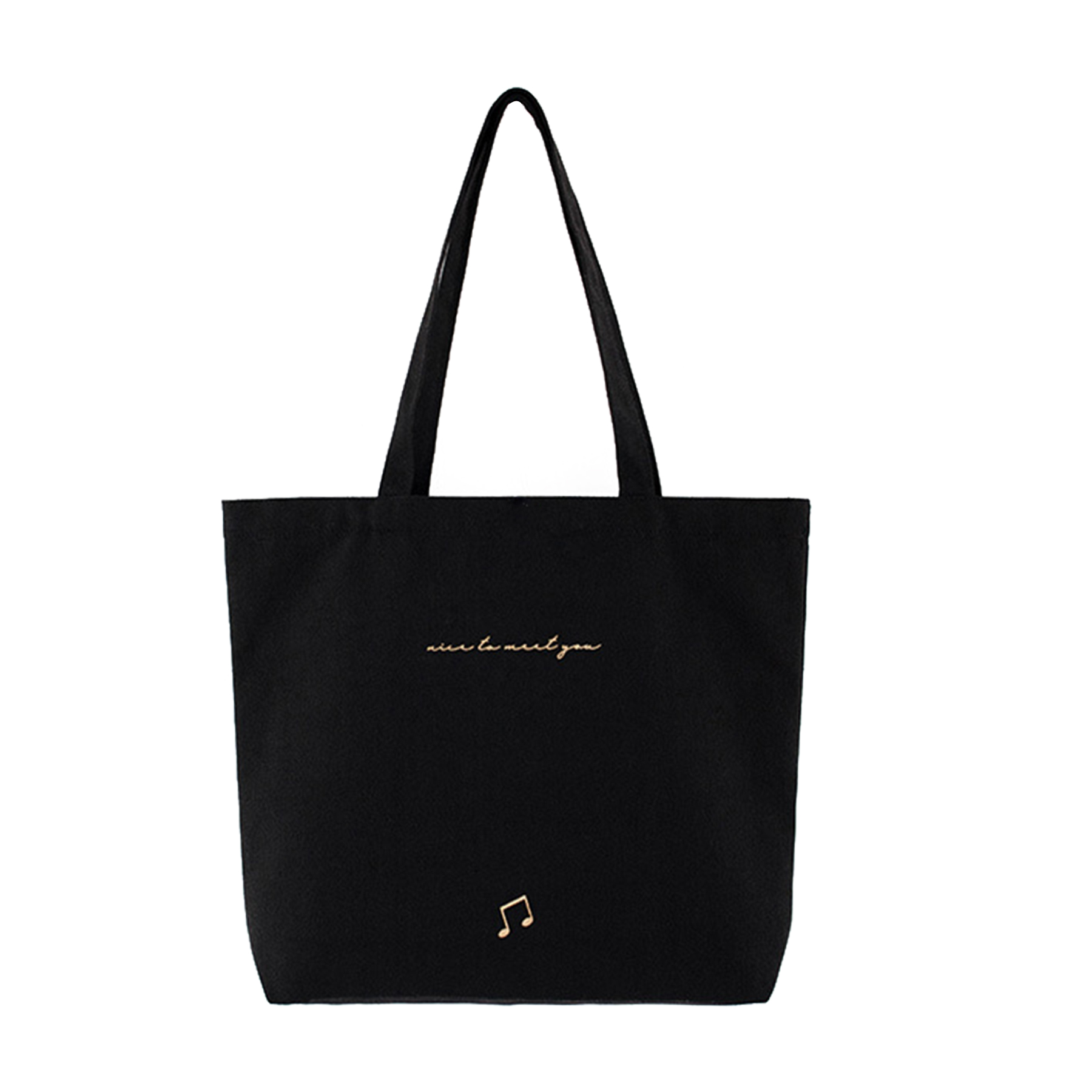 Natural Cotton Canvas Grocery Tote Bag, custom tote bag with logo imprint 1