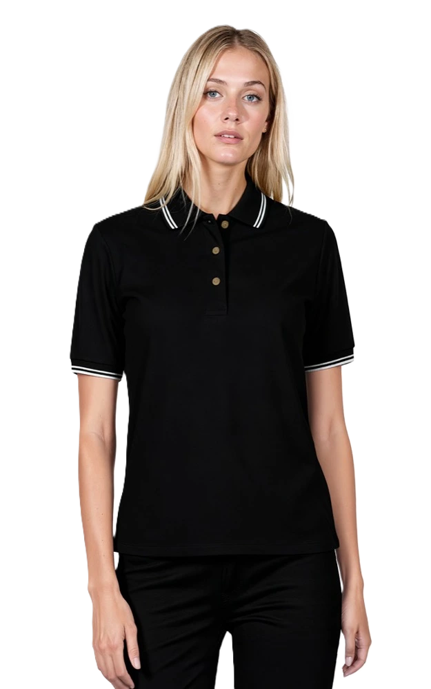 Ladies' Superblend Tipped Pique Polo 34