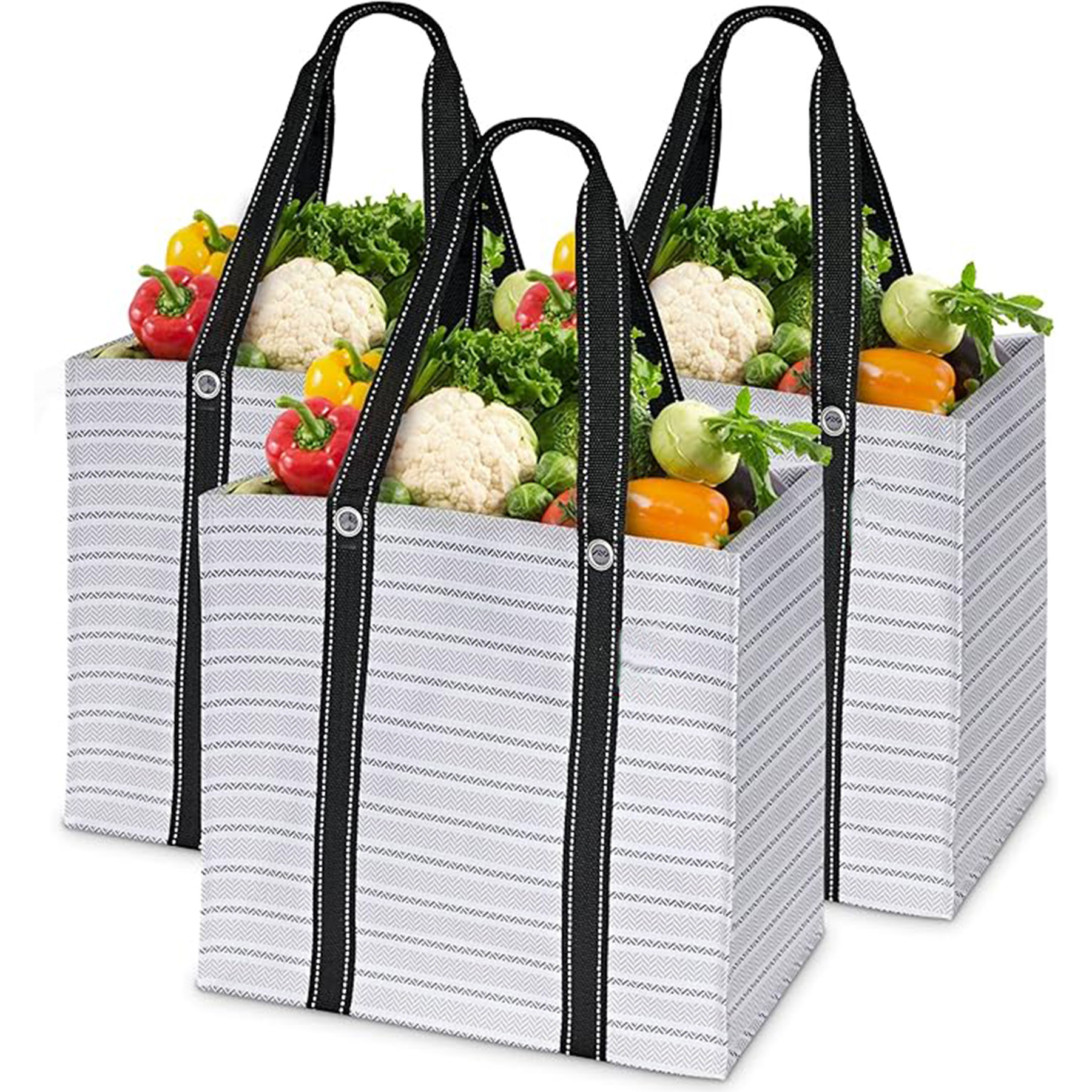 Large Reusable Shopping Bags, custom tote bag with logo imprint 4