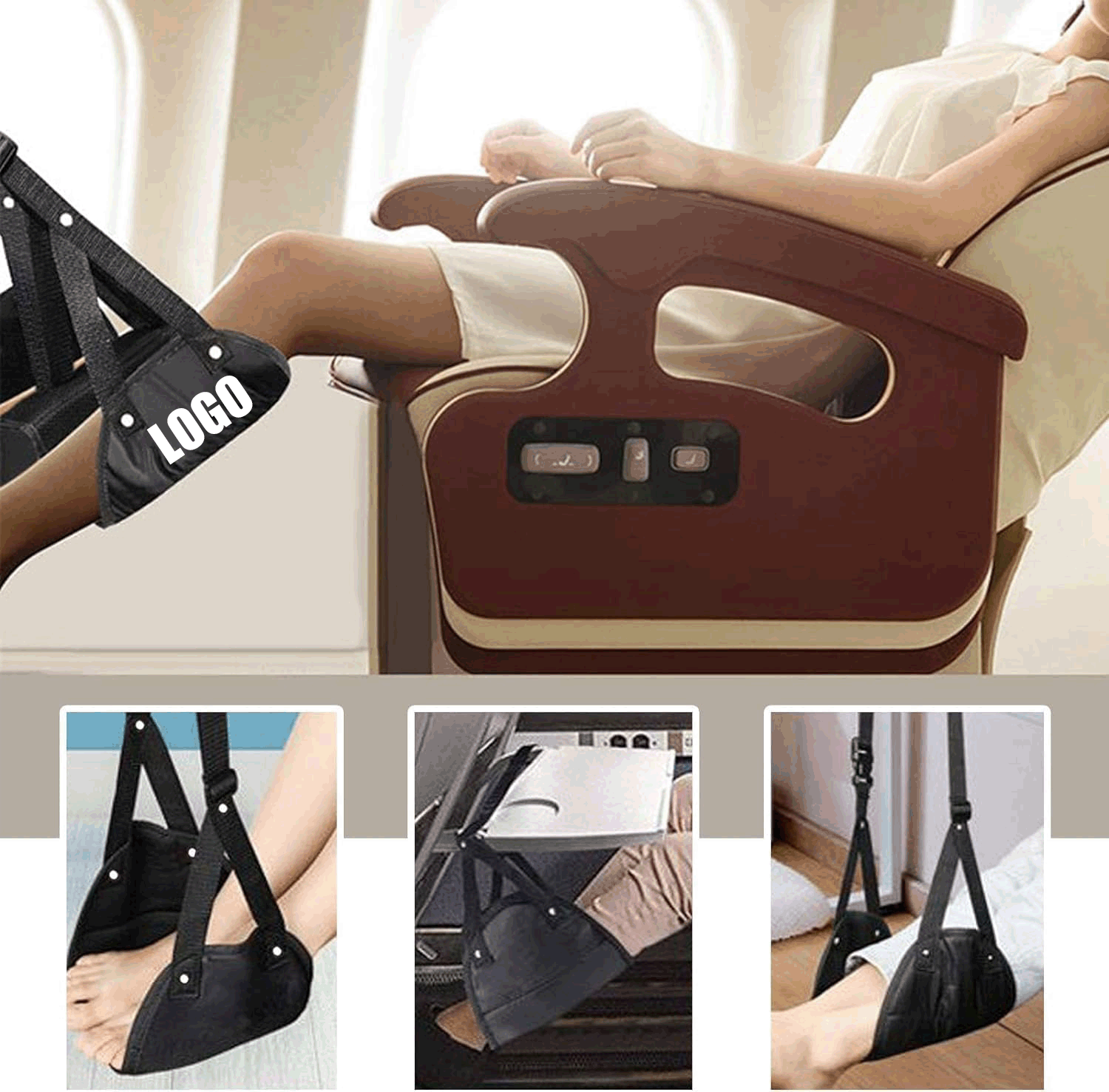 Airplane Foot Hammock/Adjustable Footrest Hammock 1