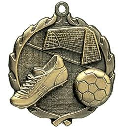 Soccer Wreath Medal, 2 1/2" 2